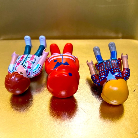 PLAYMOBIL GEOBRA VINTAGE 90’s FIGURE BUNDLE OF 3 FIREMAN WORKER, GIRL & BOY 3” - Picture 7 of 7